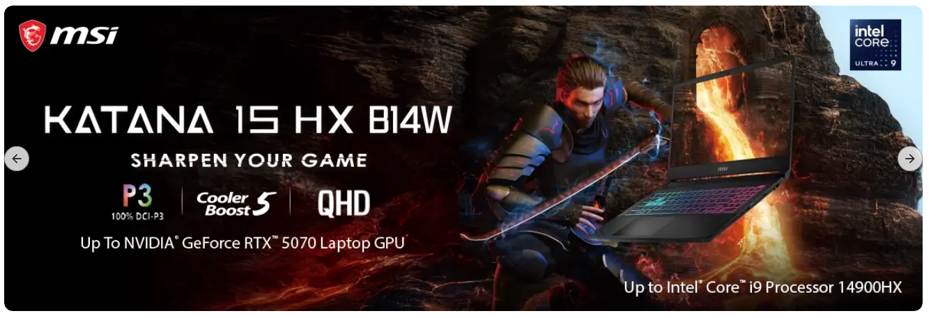 لاب توب MSI Katana 15 HX B14W للألعاب