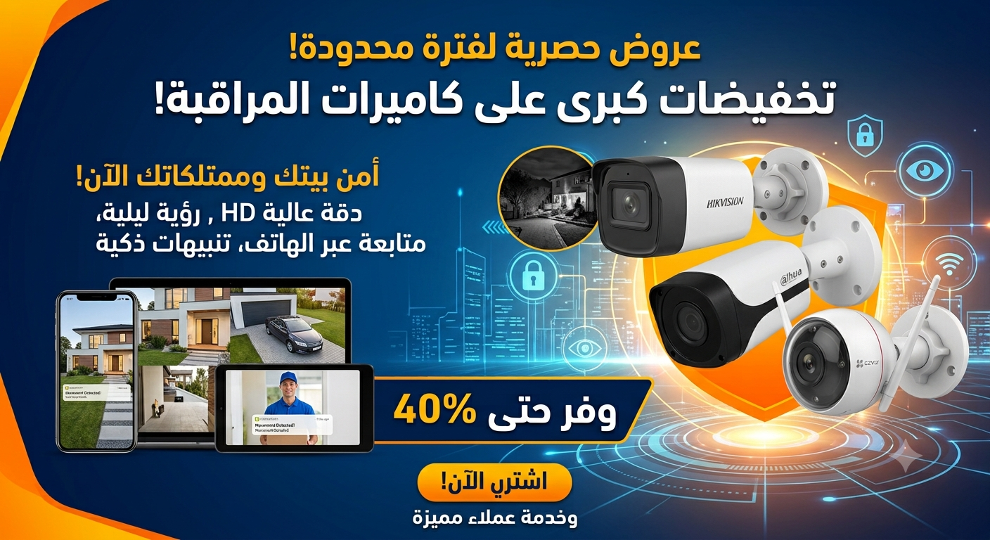 تخفيضات كبرى على كاميرات المراقبة Hikvision و Dahua